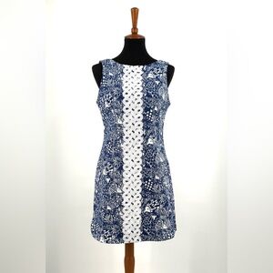 Lilly Pulitzer for Target Upstream Shift Dress Fish Print Blue White Size 10